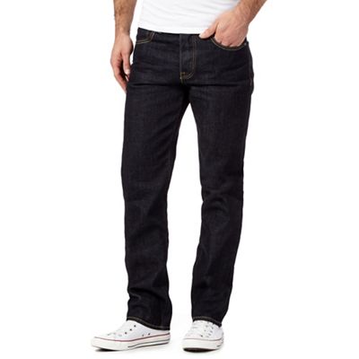 St George by Duffer Dark blue rinse straight jeans